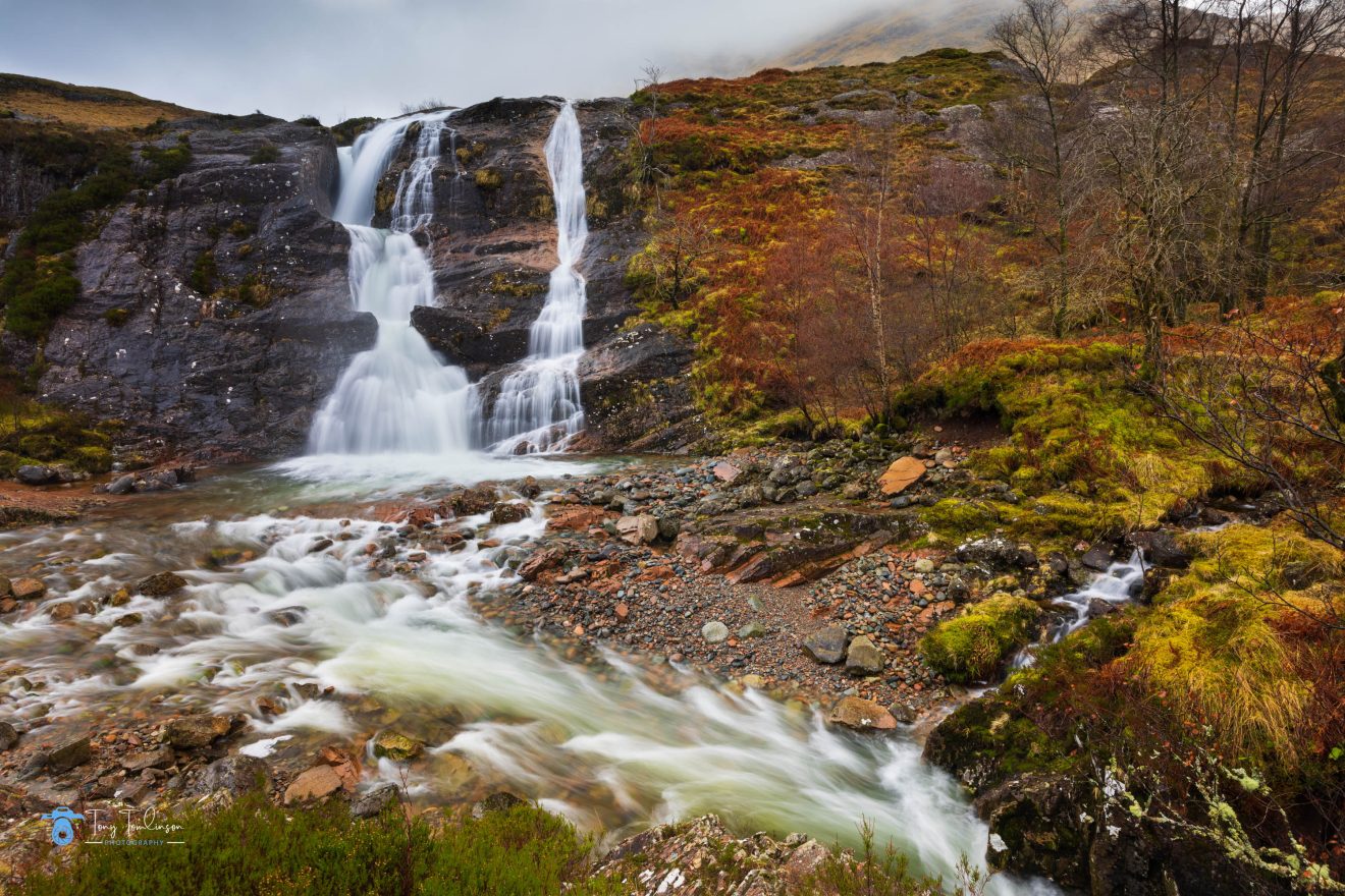 tony-tomlinson-photography-Glencoe-meeting-of-the-three-waters-waterfall-scotland