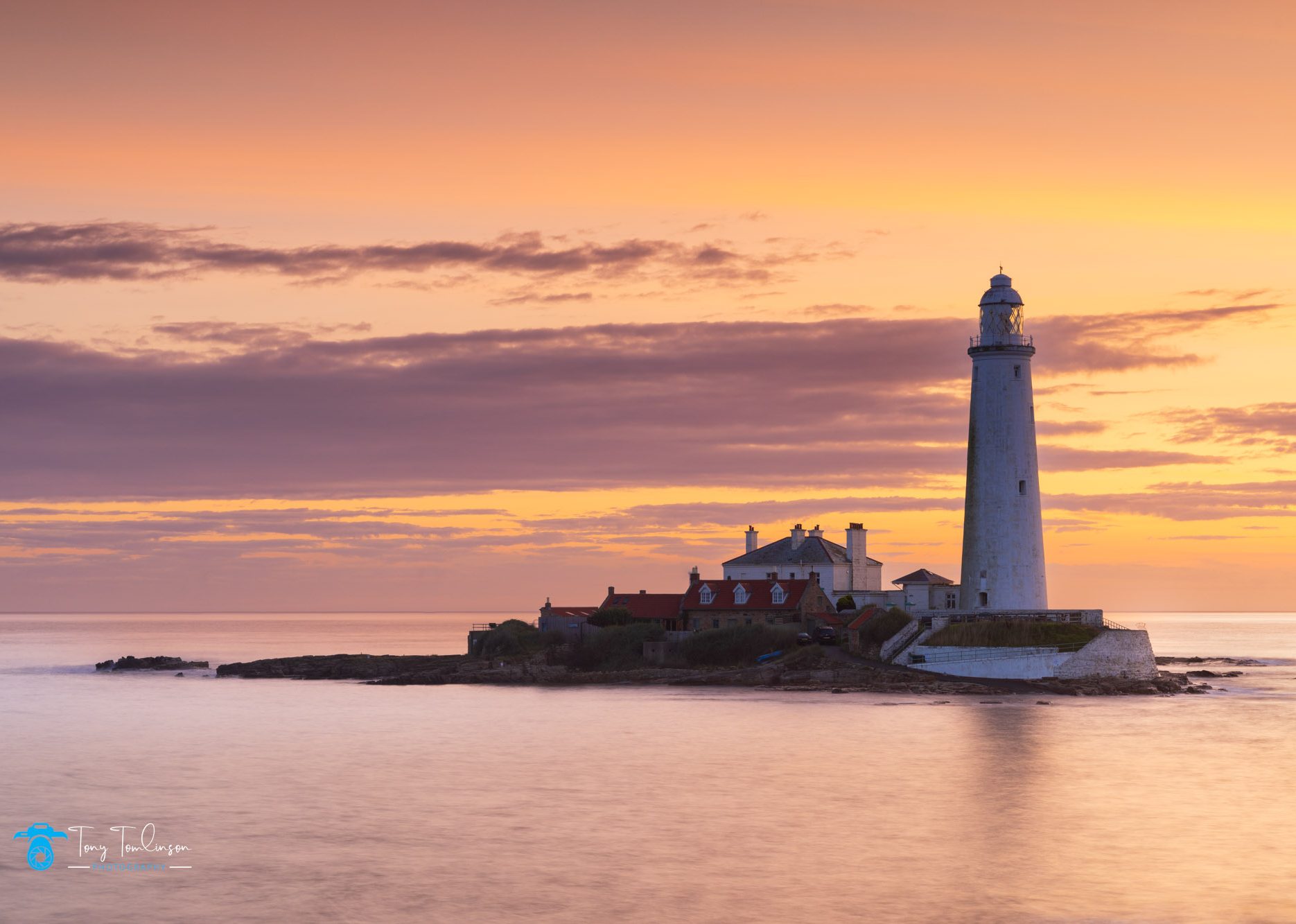 St Mary's Lighthouse-Whitley-Bay-Northumberland-Seascape