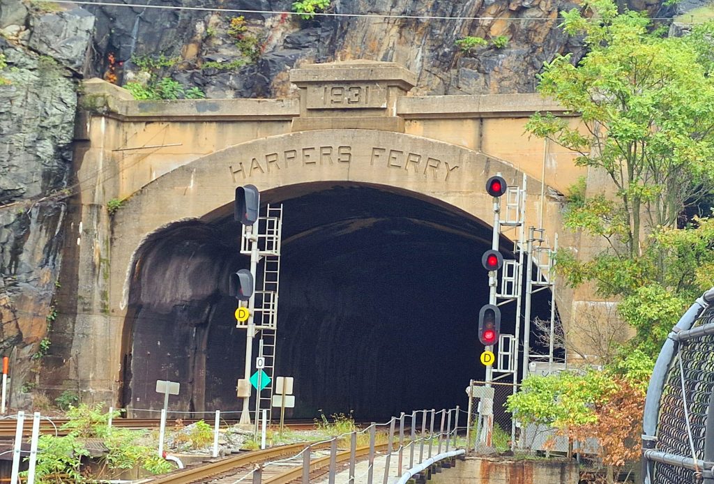 The harpers ferry Tunnel, built in 1931