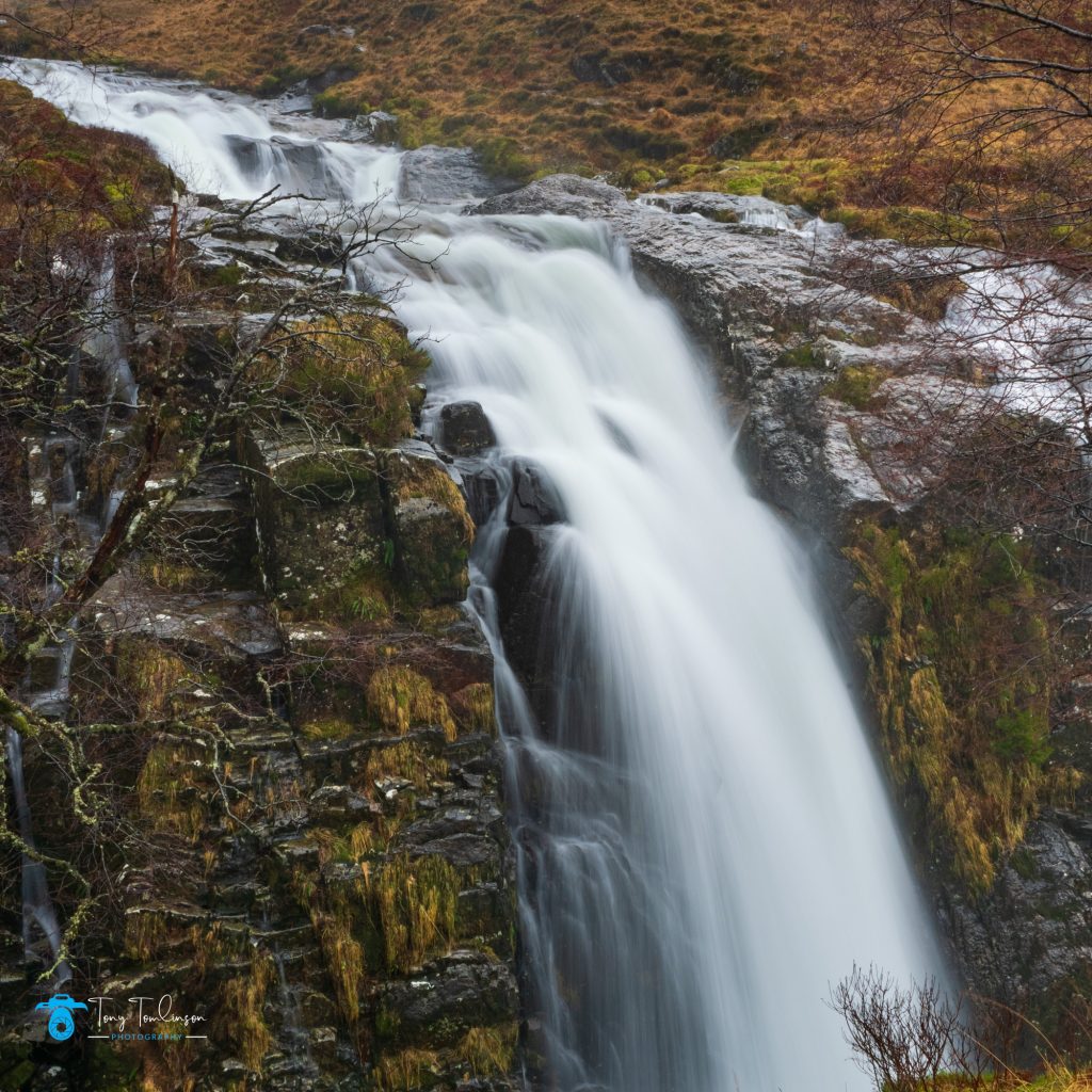 Glencoe, Landscape, long exposure, Meeting of the Three Waters, River Coe, Scotland, Scottish Highlands, tony-tomlinson-photography, Waterfall, winter