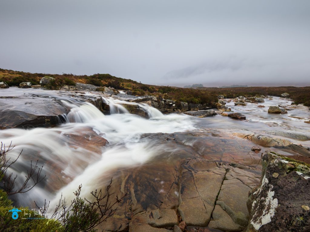 Glencoe, Landscape, long exposure, River Etive, Scotland, Scottish Highlands, tony-tomlinson-photography, Waterfall, winter