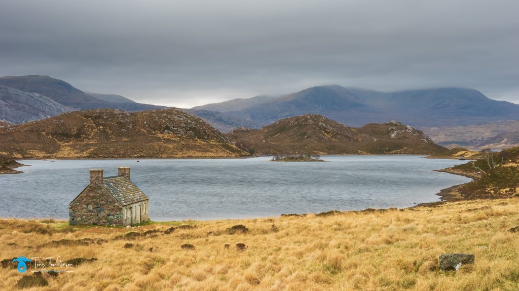 Assynt, Bothy, Landscape, Loch, Loch Stack, Mountains, Scotland, Scottish Highlands, tony-tomlinson-photography