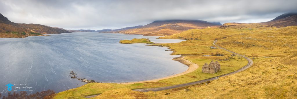 3 x 1, Ardvreck Castle, Assynt, Landscape, Loch Assynt, Scotland, Scottish Highlands, tony-tomlinson-photography, winter