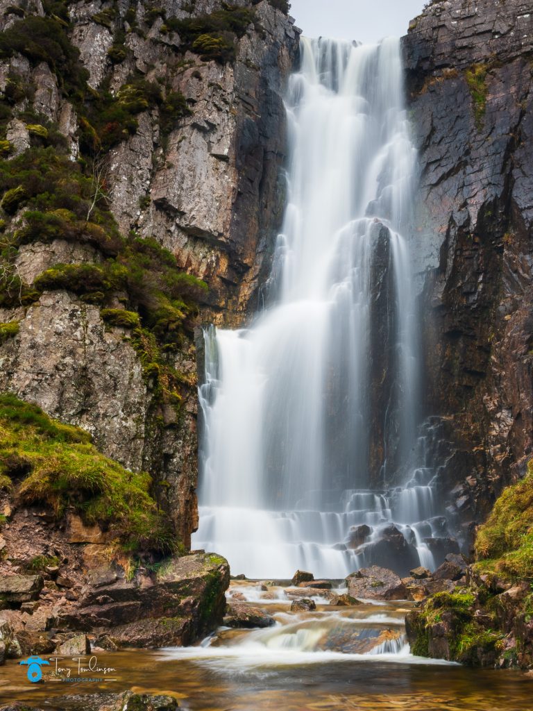 Allt Chranaidh Waterfall, Assynt, Loch Na Gainmhich Waterfall, Scotland, Scottish Highlands, tony-tomlinson-photography, Wailing Widow Falls, Waterfall, winter
