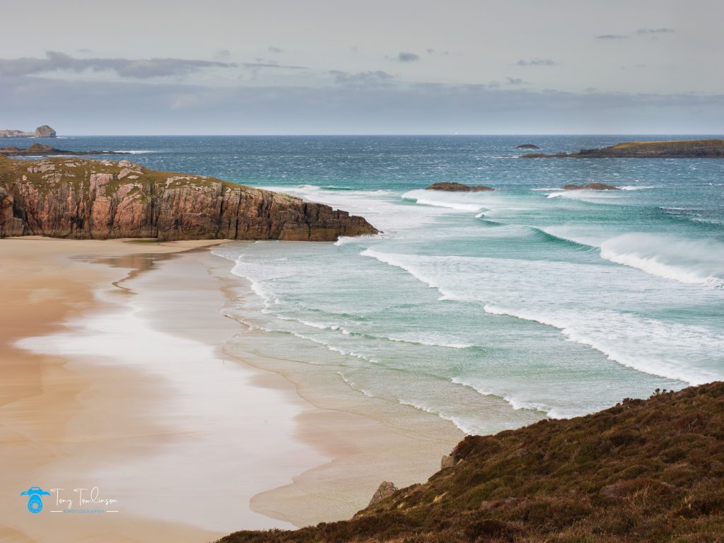 Assynt, Beach, Ceannabeinne Beach, Scotland, Scottish Highlands, Seascape, tony-tomlinson-photography, turquoise water, Waves, winter