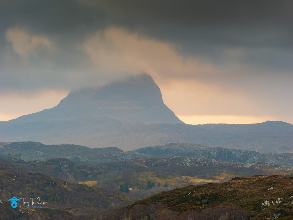 Assynt, Assynt Stone Viewpoint, Landscape, Mountian, Scotland, Scottish Highlands, Suilven, tony-tomlinson-photography, winter
