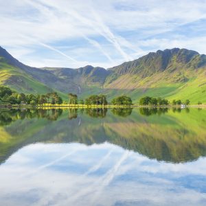 16 x 9, Buttermere, Cumbria, Fells, fleetwith-pike, Haystacks, Lake, lake-district, Landscape, Mountains, Pine-Trees, Reflections, Sentenials, Summer, sunrise, tony-tomlinson-photography, UK
