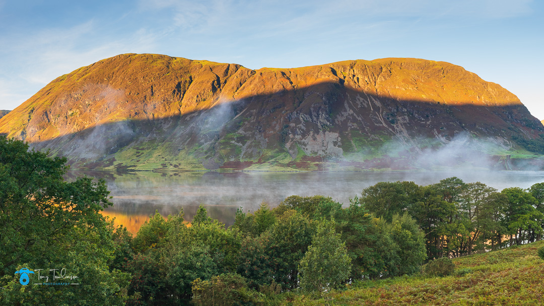 Autumn, crummock-water, Cumbria, lake-district, Landscape, mellbreak-fell, Mist, sunrise, tony-tomlinson-photography, UK