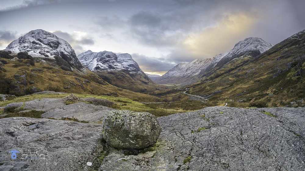 am-bodach, aonach-dubh, bienn-fhada, boulder, gearr-aonach, Glencoe, Scotland, scottish-highlands, sron-gharbh, the-study, three-sisters, tony-tomlinson-photography, winter