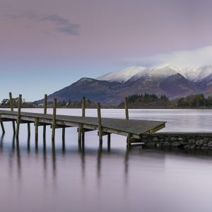16 x 9, ashness-jetty, Cumbria, derwent-water, lake-district, Landscape, long-exposure, Skiddaw, sunrise, tony-tomlinson-photography, UK, winter