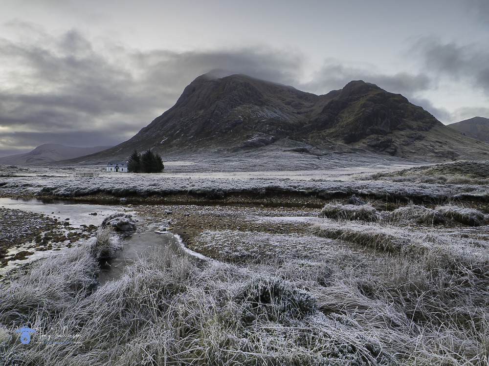 Buchaille-etive-mor, Frozen, Glencoe, Lagangarbh-cottage, Landscape, river-coupall, Scotland, scottish-highlands, tony-tomlinson-photography, winter