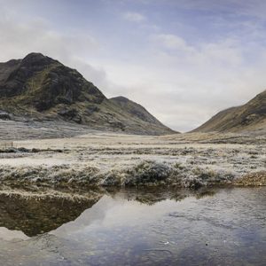 Buchaille-etive- beag, Buchaille-etive-mor, Custom-Ratio, Frozen, Glencoe, Lagangarbh-cottage, Lairig-Gartain, Landscape, river-coupall, Scotland, scottish-highlands, tony-tomlinson-photography, winter