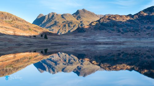 16x9, blea-tarn, Cumbria, lake-district, Landscape, langdale-pikes, Reflections, side-pike, Spring, sunrise, tony-tomlinson-photography, UK