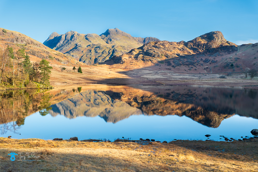 blea-tarn, Cumbria, lake-district, Landscape, langdale-pikes, Reflections, side-pike, Spring, sunrise, tony-tomlinson-photography, UK