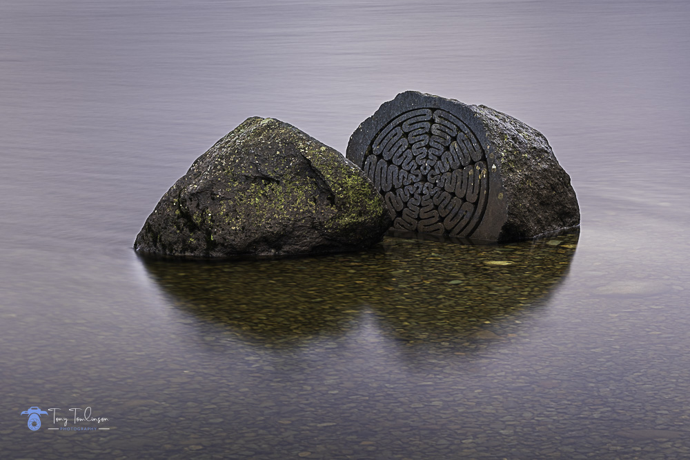 calf-close-bay, Centenary Stones, Derwentwater, long-exposure, winter