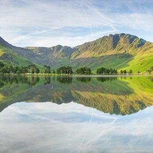 16 x 9, Buttermere, Cumbria, Fells, fleetwith-pike, Haystacks, Lake, lake-district, Landscape, Mountains, Pine-Trees, Reflections, Sentenials, Summer, sunrise, tony-tomlinson-photography, UK