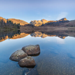 16x9, blea-tarn, Cumbria, lake-district, Landscape, langdale-pikes, Reflections, side-pike, Spring, sunrise, tony-tomlinson-photography, UK
