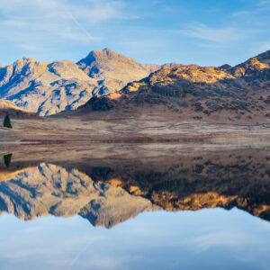 16x9, blea-tarn, Cumbria, lake-district, Landscape, langdale-pikes, Reflections, side-pike, Spring, sunrise, tony-tomlinson-photography, UK