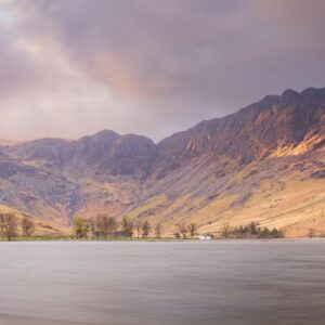 16x9, Buttermere, fleetwith-pike, Haystacks, Lake, lake-district, Landscape, Mountains, Pine-Trees, Spring, sunrise, White-Cottage