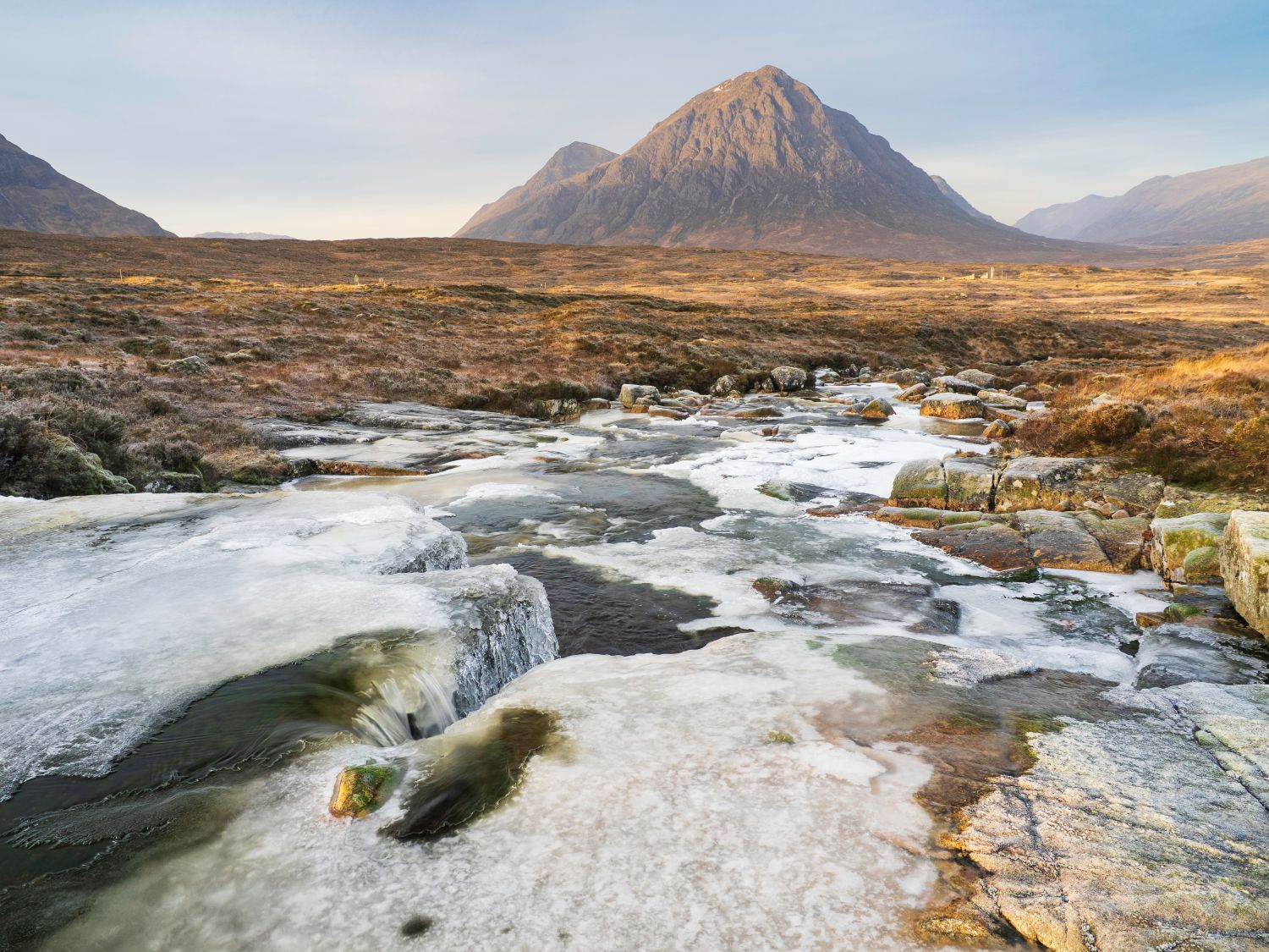 Buchaille-etive-mor, Couldron-falls, Frozen, Glencoe, Landscape, river-etive, Scotland, scottish-highlands, tony-tomlinson-photography, Waterfall, winter