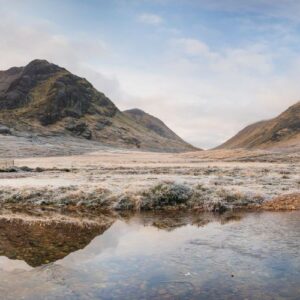Buchaille-etive- beag, Buchaille-etive-mor, Custom-Ratio, Frozen, Glencoe, Lagangarbh-cottage, Lairig-Gartain, Landscape, river-coupall, Scotland, scottish-highlands, tony-tomlinson-photography, winter