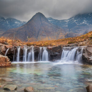 fairy-glen, glen-brittle, Isle-of-Sky, scottish-highlands, tony-tomlinson-photography, waterfall landscape, winter